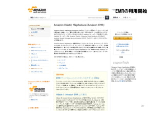 EMRの利用開始




      20
 