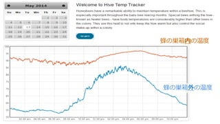 35
蜂の巣箱内の温度
蜂の巣箱外の温度
 