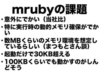 mrubyn}

ˤǤȣ

ؤˌgЕr΄ӵĥ_Ǥ


MB餤Υh붨
Ƥ餷ޤĤȤՄ

Ӥ30KB

100KB餤ǤӤΤ
ɤ


 