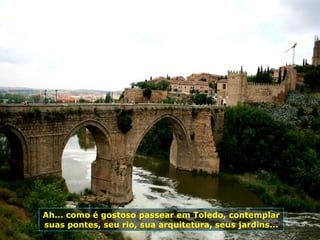 Ah... como é gostoso passear em Toledo, contemplar suas pontes, seu rio, sua arquitetura, seus jardins... 