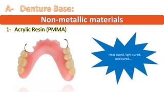 Materials used in RPD construction | PDF