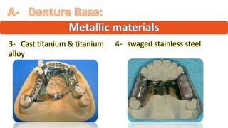 "
“ ”
3- Cast titanium & titanium
alloy
4- swaged stainless steel
 