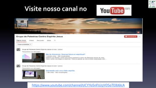 Visite nosso canal no
https://www.youtube.com/channel/UCYYoSnFIJJ5VOSoTE8J6IcA
 