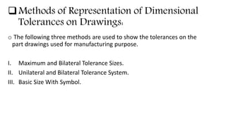 Tolerance (machine design & industrial drafting ) | PPT