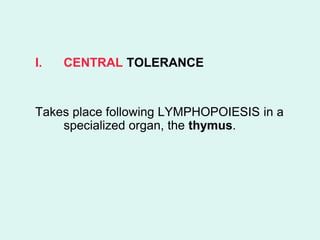 Tolerance & autoimmunity and organ specific autoimmune diseases | PPT