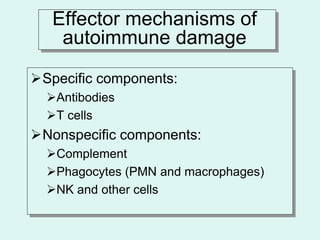 Tolerance & autoimmunity and organ specific autoimmune diseases | PPT