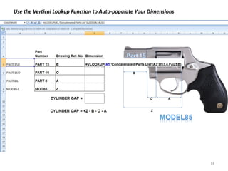 Use the Vertical Lookup Function to Auto-populate Your Dimensions 
