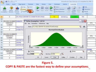 Figure 5.  COPY & PASTE are the fastest way to define your assumptions.  