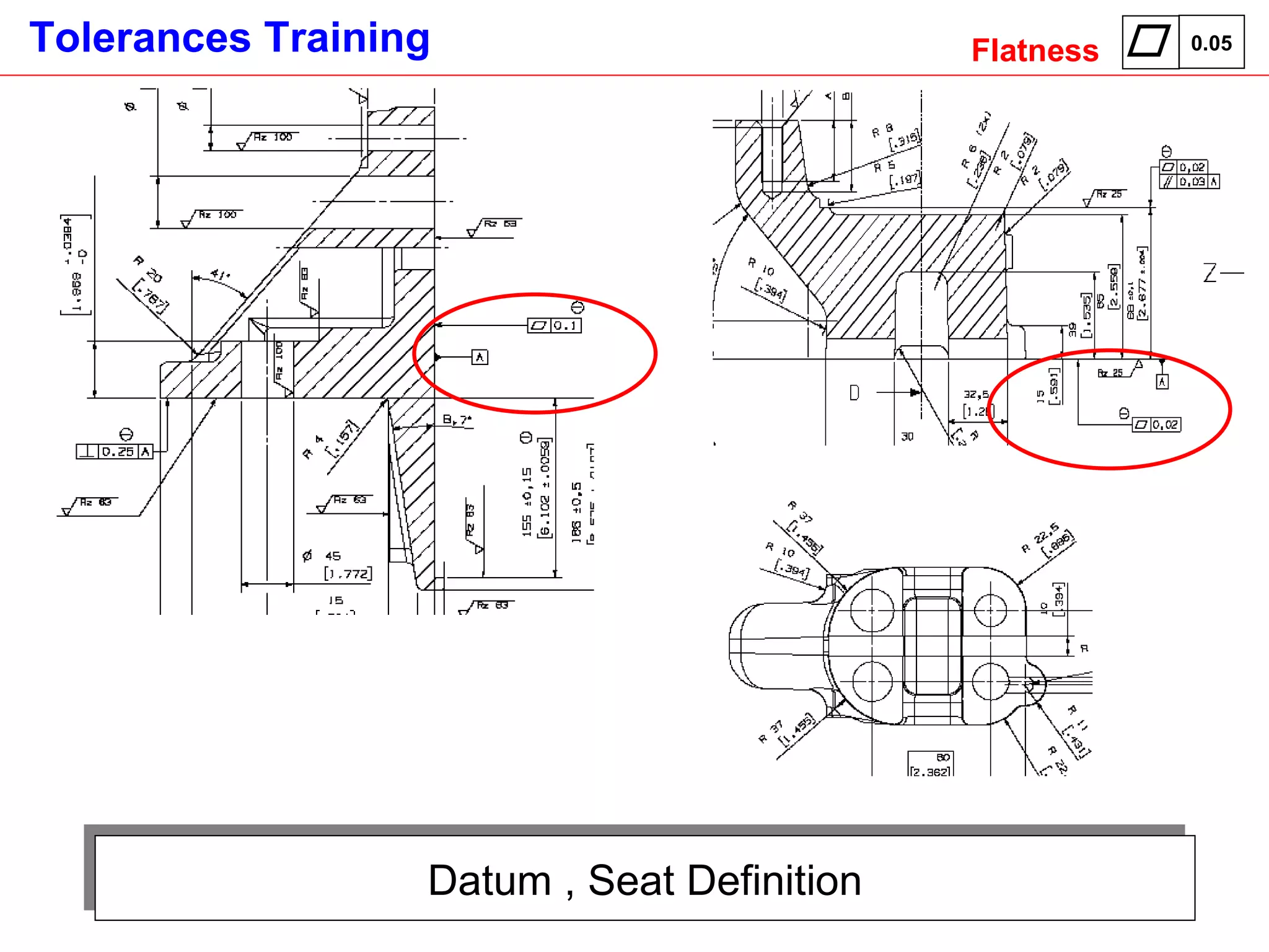 Datum , Seat Definition Flatness 0.05 
