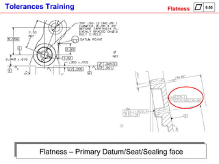 Flatness – Primary Datum/Seat/Sealing face Flatness 0.05 