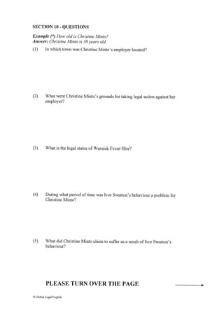 TOLES шалгалтын жишээ тест