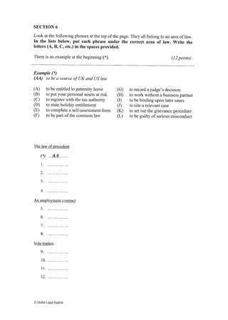 TOLES шалгалтын жишээ тест