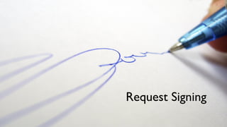 Request Signing
 