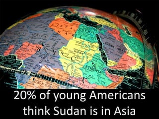 20% of young Americans think Sudan is in Asia