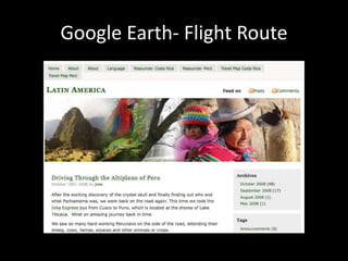 Google Earth- Flight Route