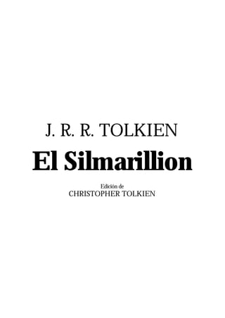 Tolkien   el silmarillion