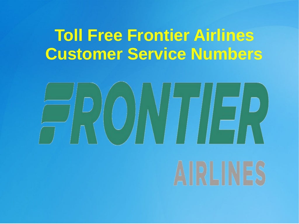 Toll free frontier airlines customer service numbers