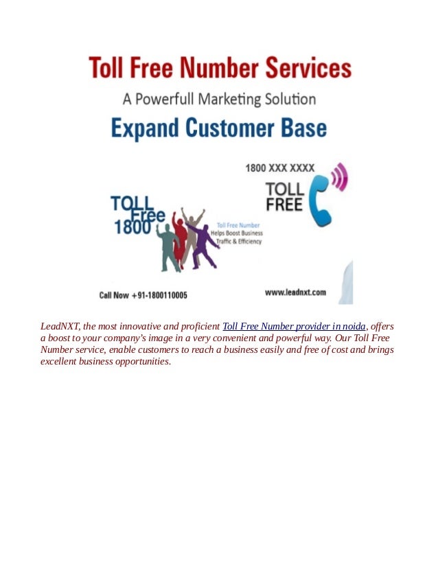 Toll free number provider in noida