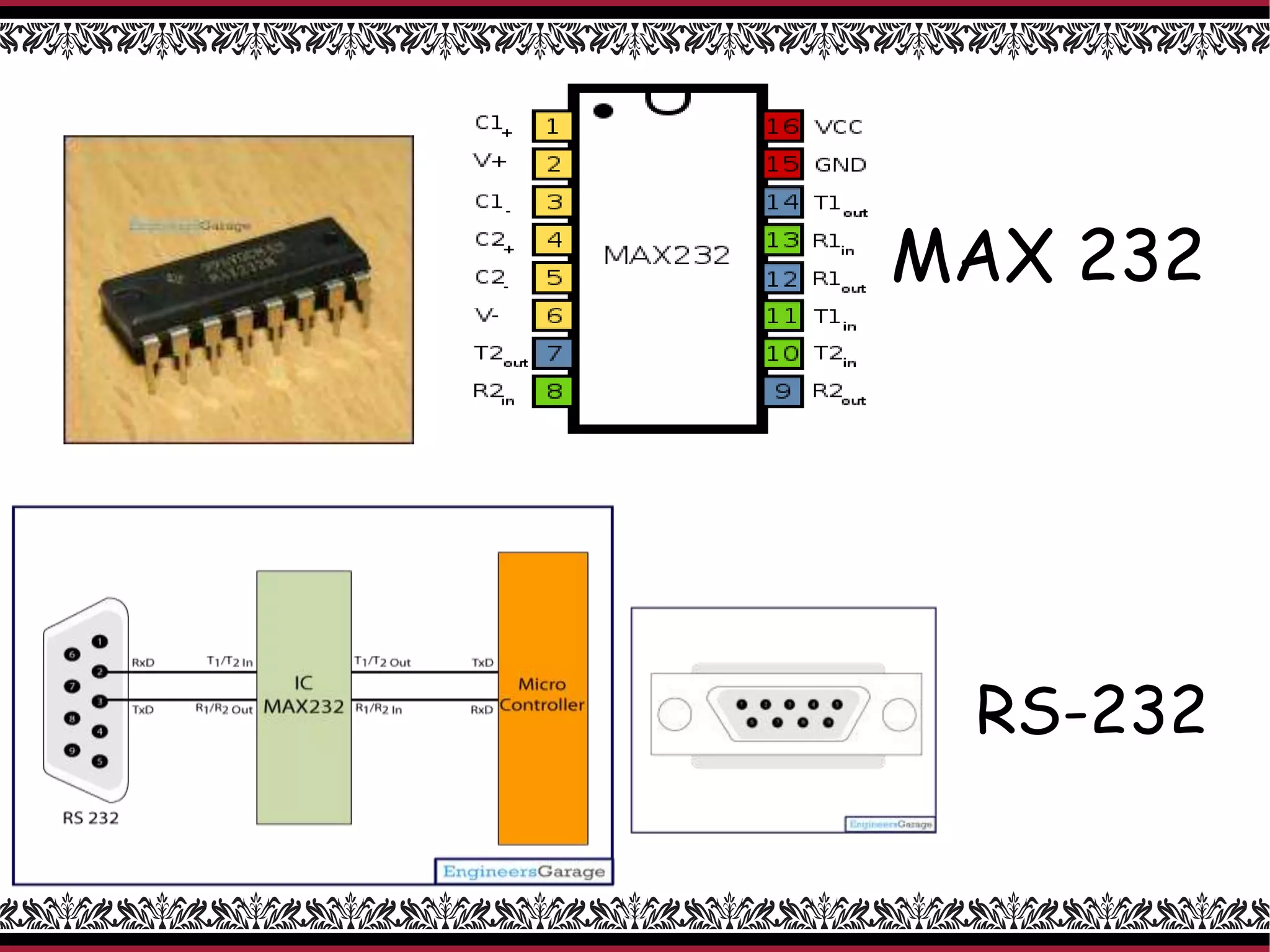 MAX 232
RS-232
 