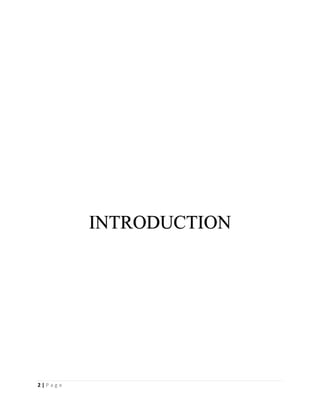 2 | P a g e
INTRODUCTION
 