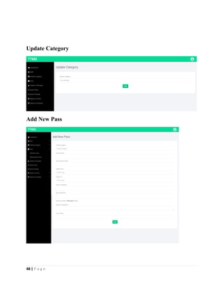 48 | P a g e
Update Category
Add New Pass
 