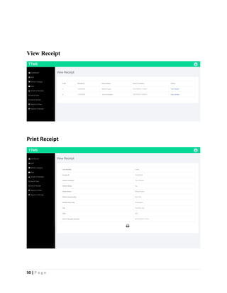 50 | P a g e
View Receipt
Print Receipt
 