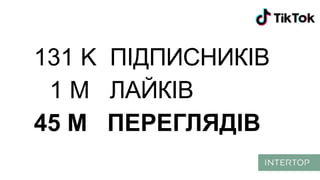 131 K ПІДПИСНИКІВ
1 М ЛАЙКІВ
45 М ПЕРЕГЛЯДІВ
 