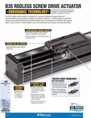 Tolomatic rod and rodless style electric actuators brochure | PDF