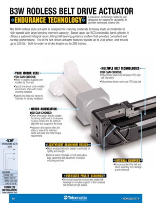 Tolomatic rod and rodless style electric actuators brochure | PDF