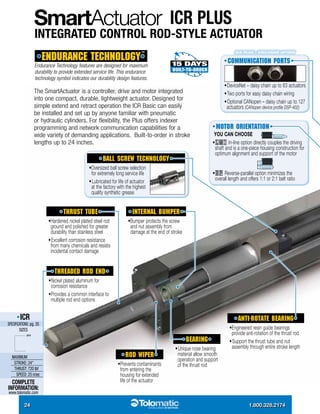 Tolomatic rod and rodless style electric actuators brochure | PDF
