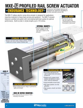 Tolomatic rod and rodless style electric actuators brochure | PDF
