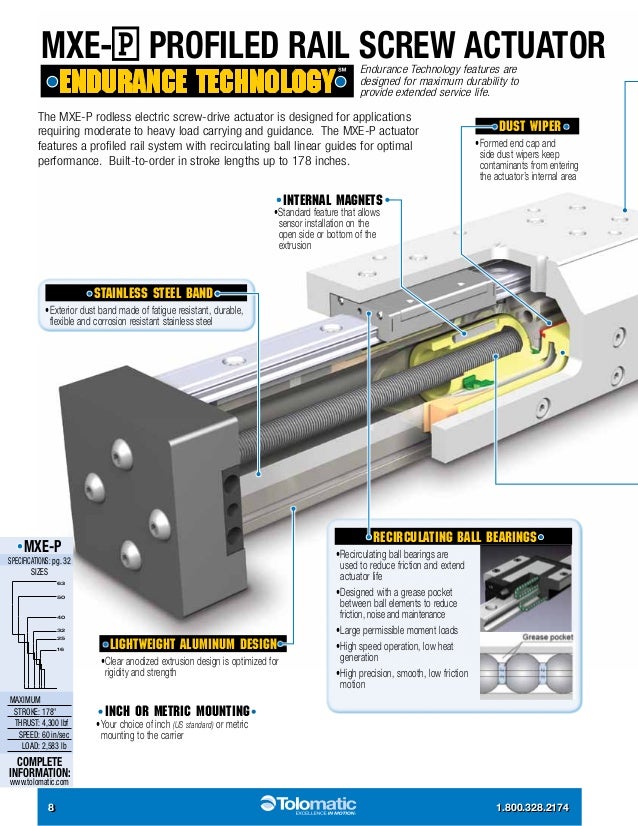 Tolomatic rod and rodless style electric actuators brochure