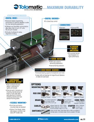 Tolomatic smart actuator series icr basic & plus brochure PDF
