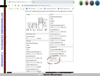 AXE 2
SEQUENCE
2
TOLÉRANCES
DIMENSIONNELLES
Comment
doit-on
procéder
pour
définir
les
dimensions
d’une
pièce
?
THEME : COMMUNICATION TECHNIQUE
3ème Génie Mécanique
 