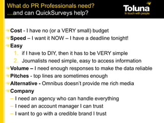 How to……check & export real-time poll resultsLive data drill down (age / gender / region)‘Ask the Nation’ – Nat Rep weighted resultsExport chart data to excel