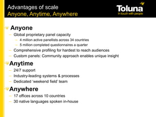 Proprietary Panel Toluna Corporate Presentation | PPTX