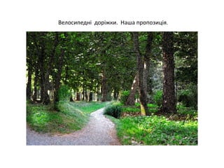 Велосипедні доріжки. Наша пропозиція.
 