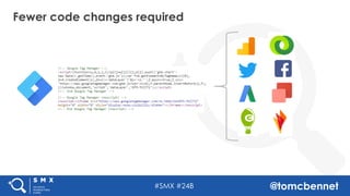 #SMX #24B @tomcbennet
Fewer code changes required
 