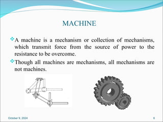 TOM-Unit-1-PPT.ppt Theory of machines for mech | PPT
