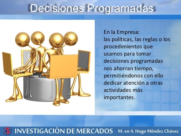 Tipos De Decisiones Programadas Y No Programadas Ejemplos