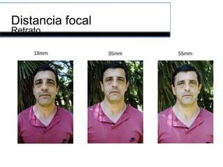 Distancia focal
18mm 35mm 55mm
Retrato
 