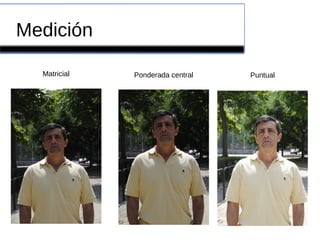 Medición
Matricial Ponderada central Puntual
 