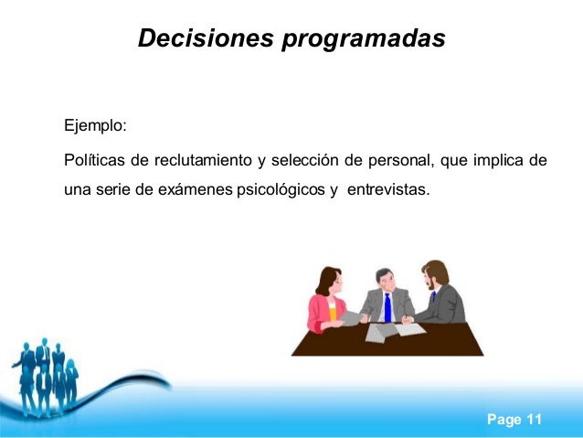 Toma de decisiones