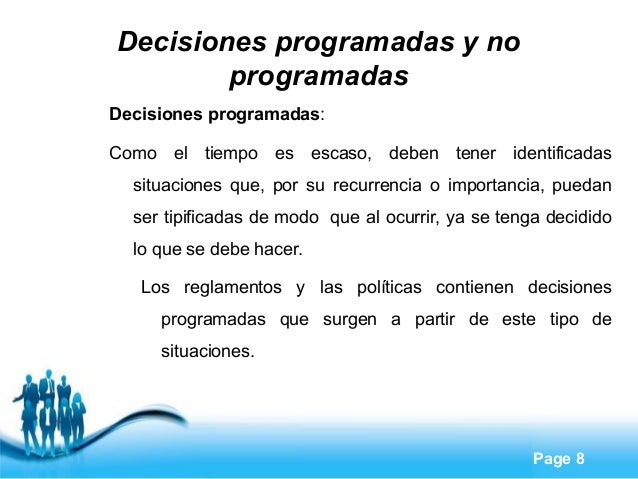 Toma de decisiones