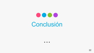 Conclusión
22
 