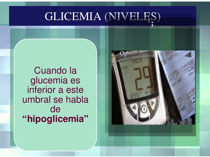 Toma de glicemia Toma de glicemia