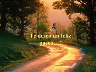 Te deseo un feliz  paseo…!! 