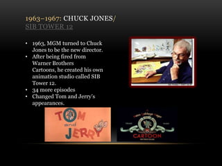 Last short in 1957, due to MGM executive’s decision to close the animation studio.