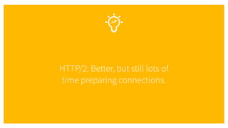 HTTP/2: Better, but still lots of
 
time preparing connections.
 
 