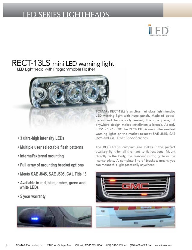 Tomar RECT-14LS-WW external led module was the flasher built in WHITE